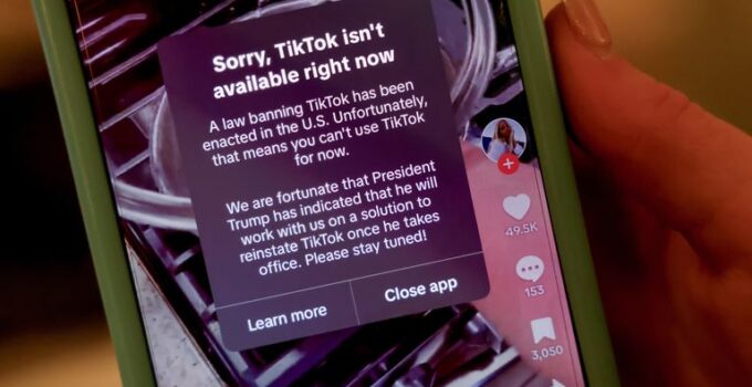 TikTok kapatıldı ve ABD’de kullanılamıyor